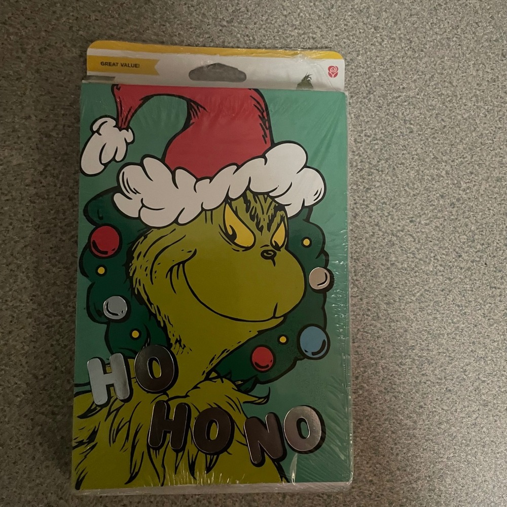 Dr Seuss Grinch Christmas Cards 18 Pack Merry Grinchmas Inside Copy Ho Ho Ho